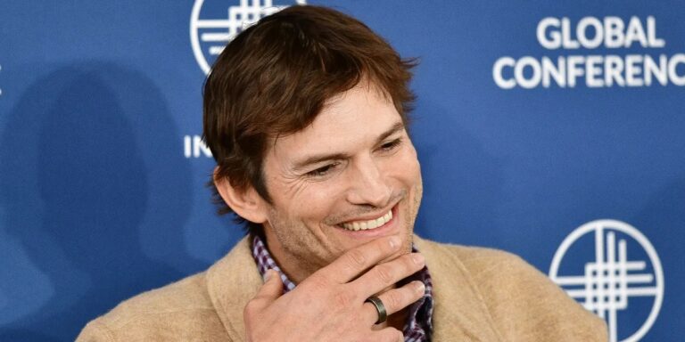 Ashton Kutcher, 46, and His 8-Year-Old Son Dimitri Make Rare Public Appearance at WWE Event in LA – Photos