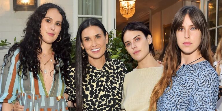 Demi Moore’s 3 Daughters Spark Divided Reactions After Celebrating Her Golden Globe Award Win