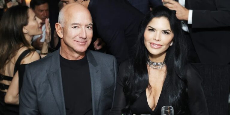 ‘Stunning!’: Jeff Bezos’ Fiancée Lauren Sanchez Wows in an ‘Exquisite’ Peach Gown at the Inaugural Ball – Photos