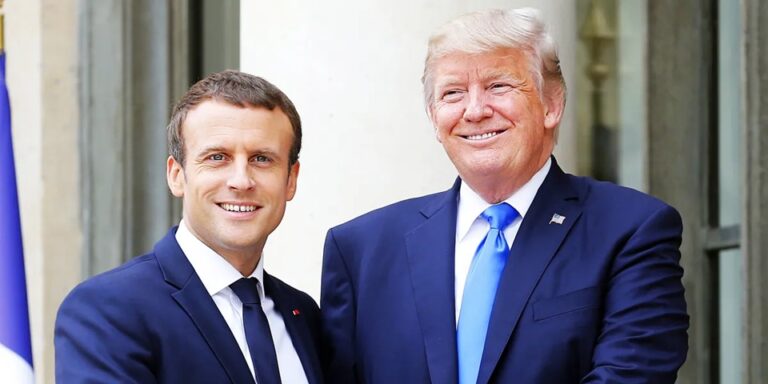 Donald Trump and Emmanuel Macron’s ‘Intense’ Handshake Sparks Buzz – Video