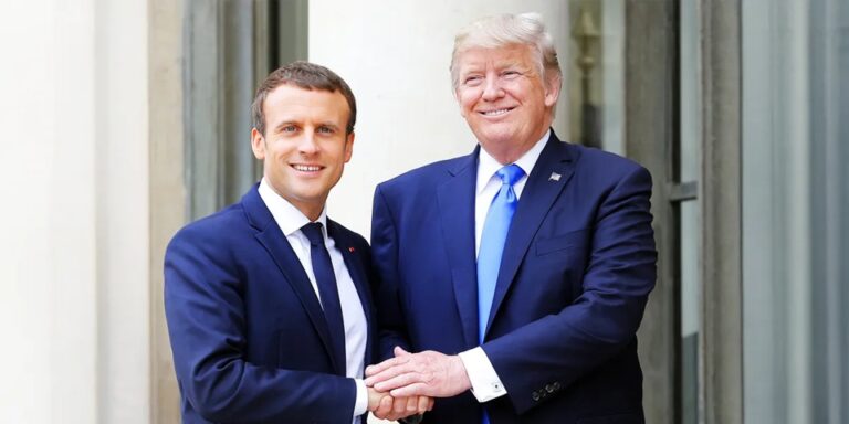 Body Language Expert Reveals the Meaning Behind Donald Trump & Emmanuel Macron’s ‘Intense’ Handshake