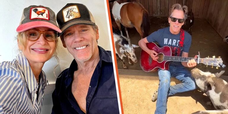 Kevin Bacon Moved to Live on a Ranch after Losing Money – He Raises Livestock & Sings with His Wife of 35 Years