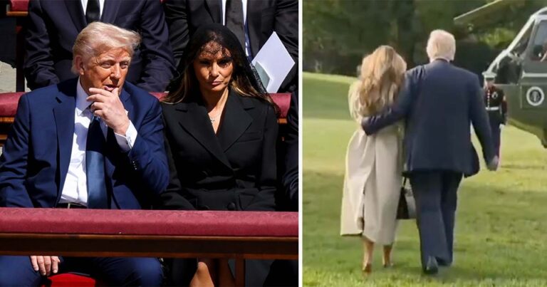 Melania Trump sparks new ‘body-double’ conspiracy at pope’s funeral