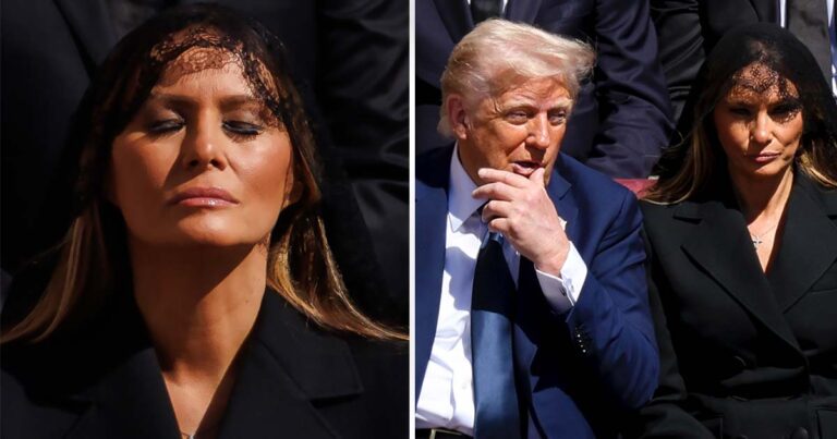 Melania Trump’s outfit at Pope’s funeral sparks reactions
