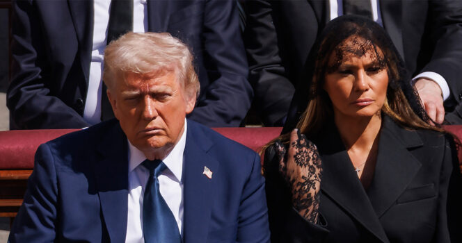 Lip reader ‘reveals’ what Melania whispered to Donald Trump at Pope’s funeral